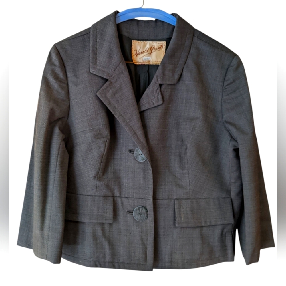 Vintage Harold Grants Swing Blazer with Button Details